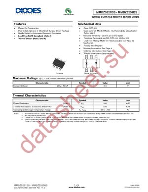 MMBZ5223BS-7-F datasheet  